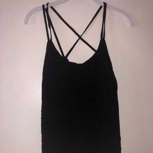 Black Cross-back Tank